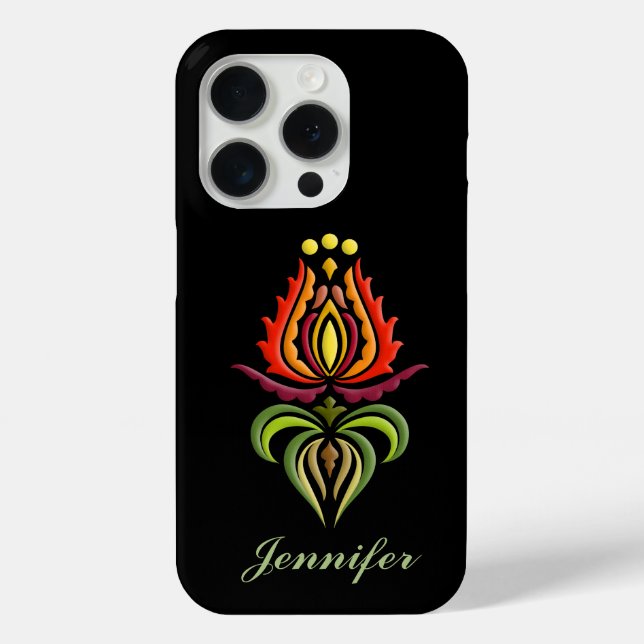 Coques Case-Mate iPhone Broderie Fancy Mantle - Art folklorique hongrois (Verso)