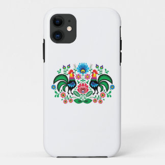 Coque Case-Mate Pour iPhone Broderie florale polonaise, motif traditionnel de