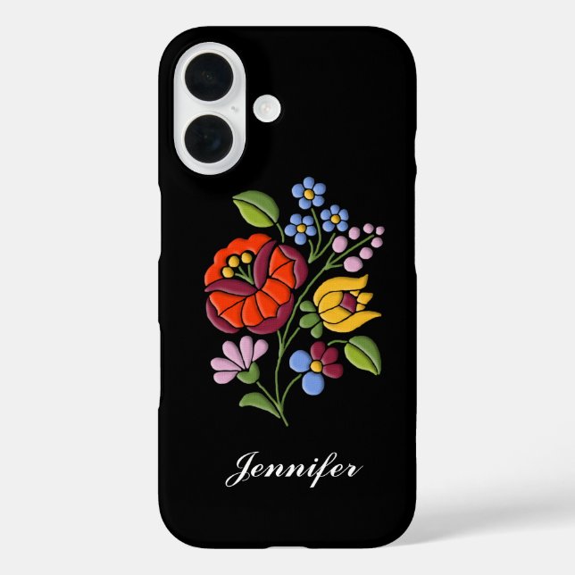 Coques Case-Mate iPhone Broderie Kalocsa - Art populaire hongrois (Verso)