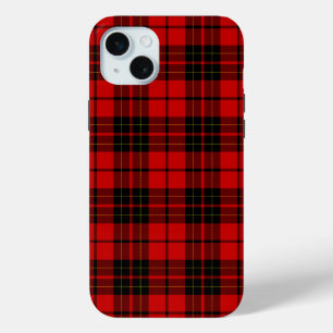 Coque Case-Mate iPhone Brodie tartan rouge noir plaid