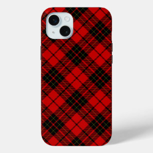 Coque Case-Mate iPhone Brodie tartan rouge noir plaid