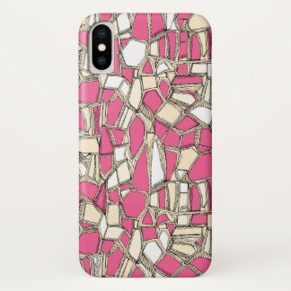 Coque iPhone X BROKEN POP rose