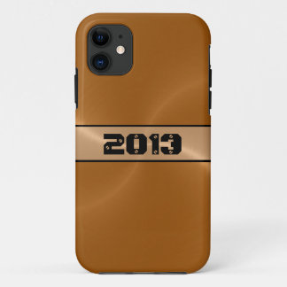 Coques Pour iPhone Bronze brillant acier inoxydable métal