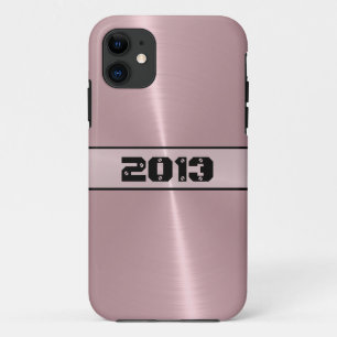 Coques Pour iPhone Bronze brillant acier inoxydable métal 2