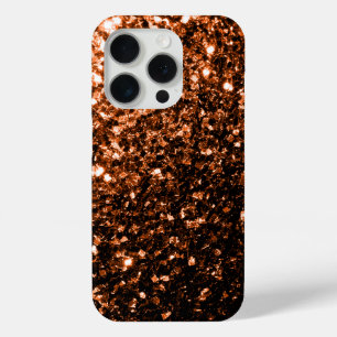 Coque Case-Mate iPhone Bronze brun faux parties scintillant scintillants