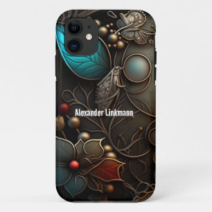 Case-Mate iPhone Case Bronze de rêve et métal azur