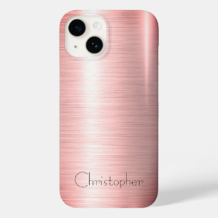 Coque Case-Mate iPhone bronze poli titane Radial et métallique 15