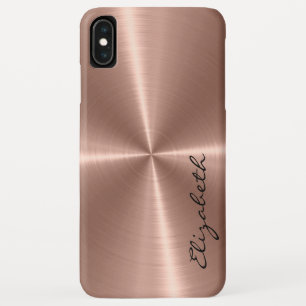 Case-Mate iPhone Case Bronze Stainless Steel Metal Look