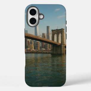 Coque Pour iPhone 16 Plus Brooklyn Bridge et NYC Skyline