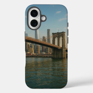 Coque Pour iPhone 16 Brooklyn Bridge et NYC Skyline