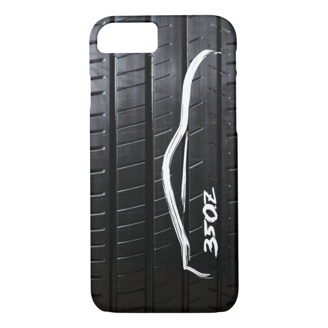 Coques Case-Mate iPhone Brosse Nissan 350Z avec Pneu (Dos)
