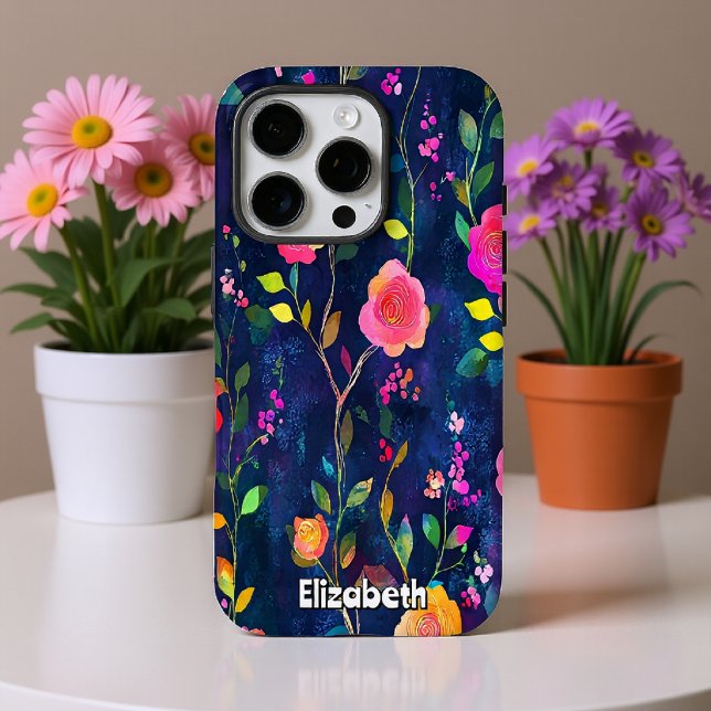 Coques Case-Mate iPhone Brosses florales audacieuses (Créateur téléchargé)