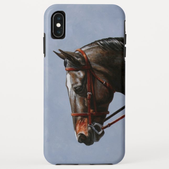 Coques Case-Mate iPhone Brown Bay Oldenburg Horse Portrait (Dos)