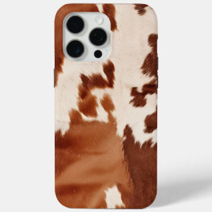 Coque Case-Mate iPhone Brown Cream Cowhide Western