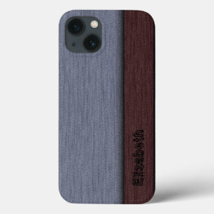 Etui iPhone 13 Brown et gris professionnel moderne