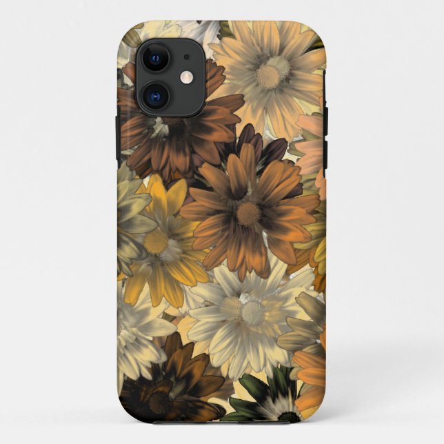 Coques Case-Mate iPhone Brown fleurit (Dos)