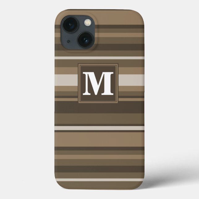 Coques Case-Mate iPhone Brown stripes Case-Mate iPhone case (Verso)