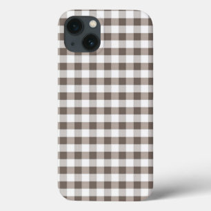 Coque Case-Mate iPhone Brown Table Cloth Pattern