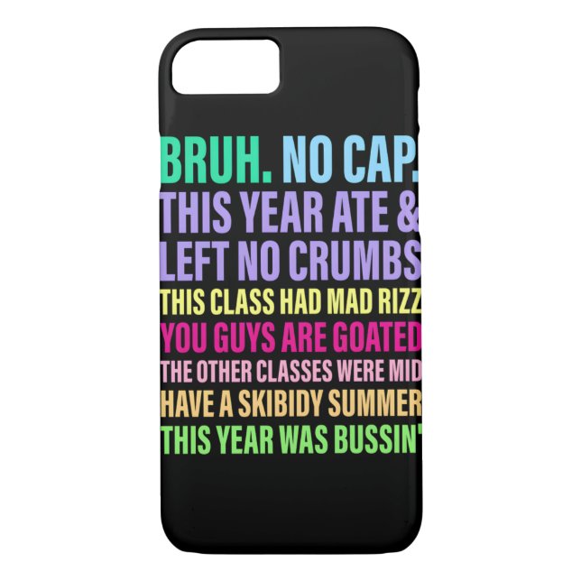 Coques Case-Mate iPhone Bruh. Pas de Casquette. Cette année Mate & Left No (Dos)