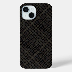 Coque Case-Mate iPhone Brûlure noire rustique tissée