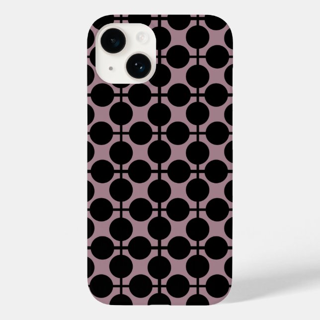 Coques Case-Mate iPhone brun noir poka dot vérifier la mode motif (Verso)