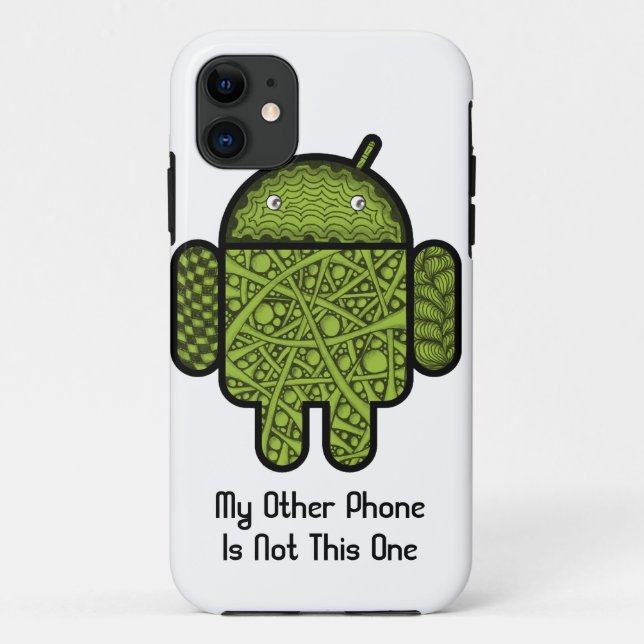 Coques Case-Mate iPhone Bubbles Doodle Character pour le robot Android™ (Dos)