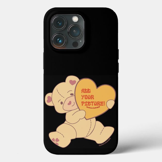 Coques Case-Mate iPhone Bubbly mignonne ours couleur rose (Verso)