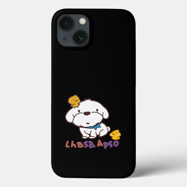 Coques Case-Mate iPhone bubu et guagua (apso de Lhasa et petit poulet) (Verso)
