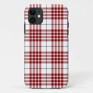 Coque Case-Mate iPhone Buchanan tartan rouge blanc plaid
