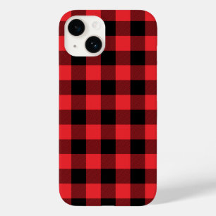 Coque Case-Mate iPhone Buffalo Plaid Red Black Check