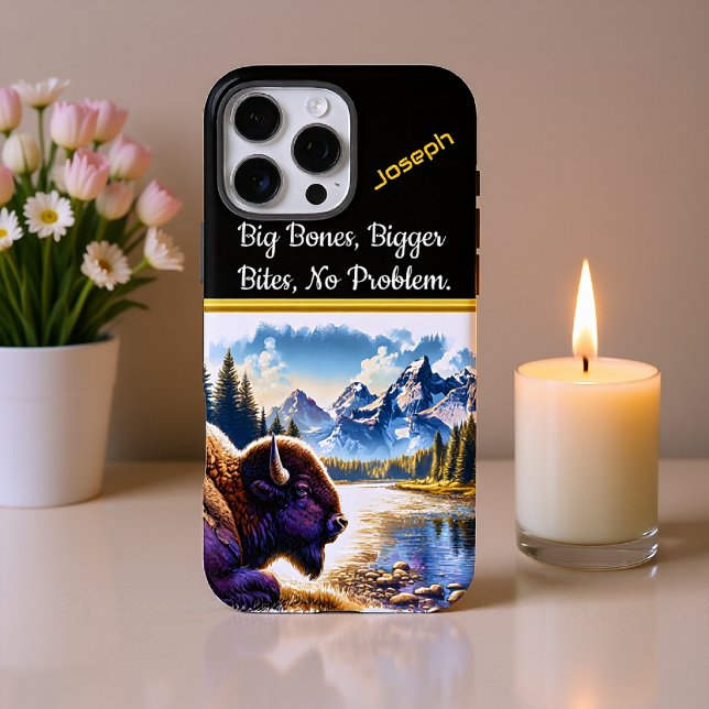 Coques Case-Mate iPhone Buffle majestueux au bord d'une rivière Serene Mou (Créateur téléchargé)