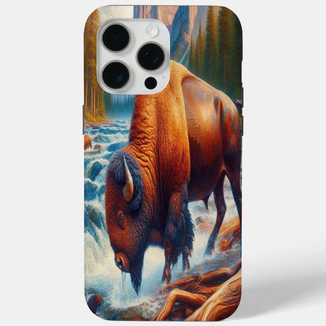 Coques Case-Mate iPhone Buffle majestueux dans des eaux tranquilles (Verso)