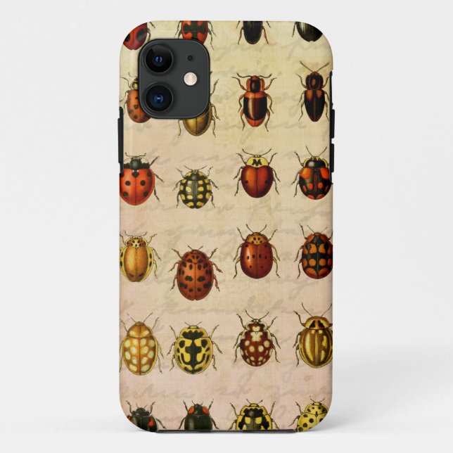 Coques Case-Mate iPhone Bug d'insectes coccinelle de coccinelle (Dos)