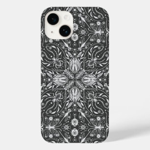 Coque Case-Mate iPhone Bugs, blanc cassé sur noir