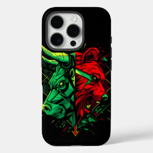 Coque iPhone 16 Pro Bull Bear Duel Forces