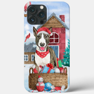 Case-Mate iPhone Case Bull Terrier Chien dans la neige Maison de Chien d