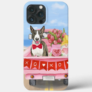 Case-Mate iPhone Case Bull Terrier Chien Saint-Valentin Coeurs de camion