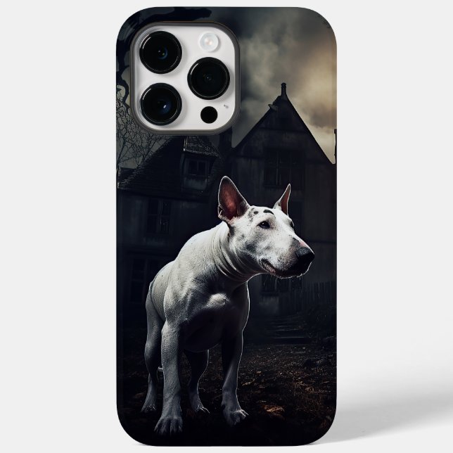 Coques Case-Mate iPhone Bull Terrier Halloween effroi (Verso)