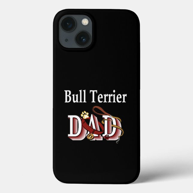 Coques Case-Mate iPhone Bull Terrier Papa (Verso)