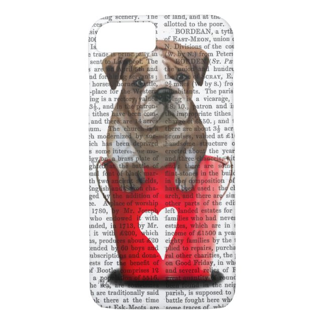 Coques Case-Mate iPhone Bulldog Bucket Of Love Red (Dos)