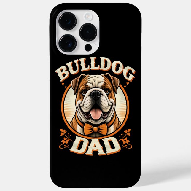 Coques Case-Mate iPhone Bulldog Dad – Cute Vintage Bulldog Father’s Day (Verso)