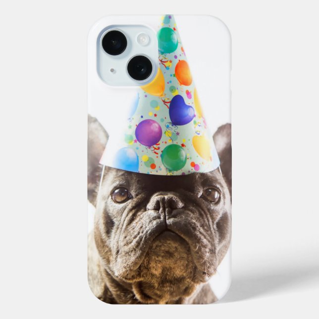 Coques Case-Mate iPhone Bulldog français avec Casquette de parti (Verso)