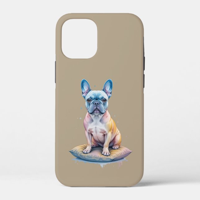 Coques Case-Mate iPhone Bulldog Francés Colorido y Artístico  (Verso)