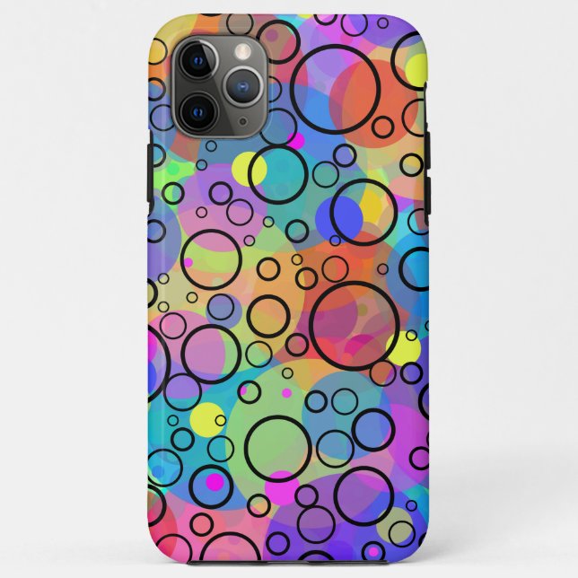 Coques Case-Mate iPhone Bulles arc-en-ciel (Dos)
