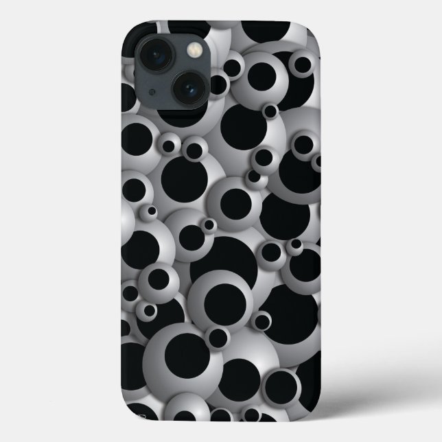 Coques Case-Mate iPhone Bulles Bouillonnantes Noires (Verso)
