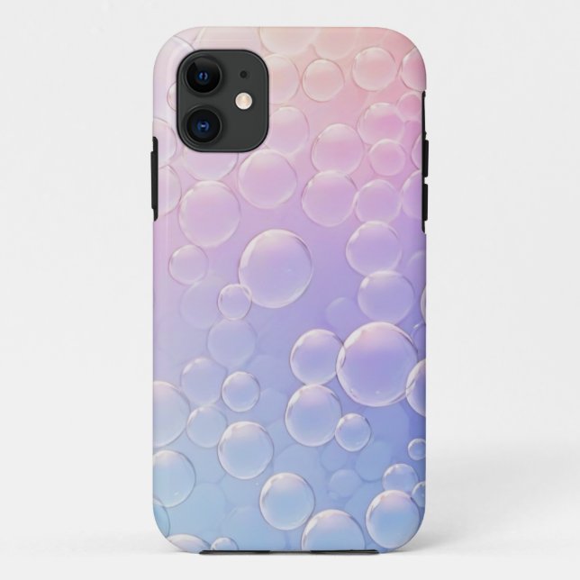 Coques Case-Mate iPhone Bulles de couleurs douces (Dos)