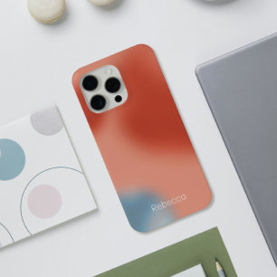 Coque Case-Mate iPhone Bulles de dégradé rose et bleu