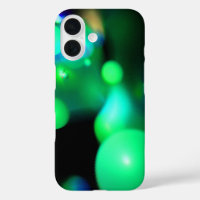 BULLES DE FRACTAL VERT BLEU turquoise EN NOIR