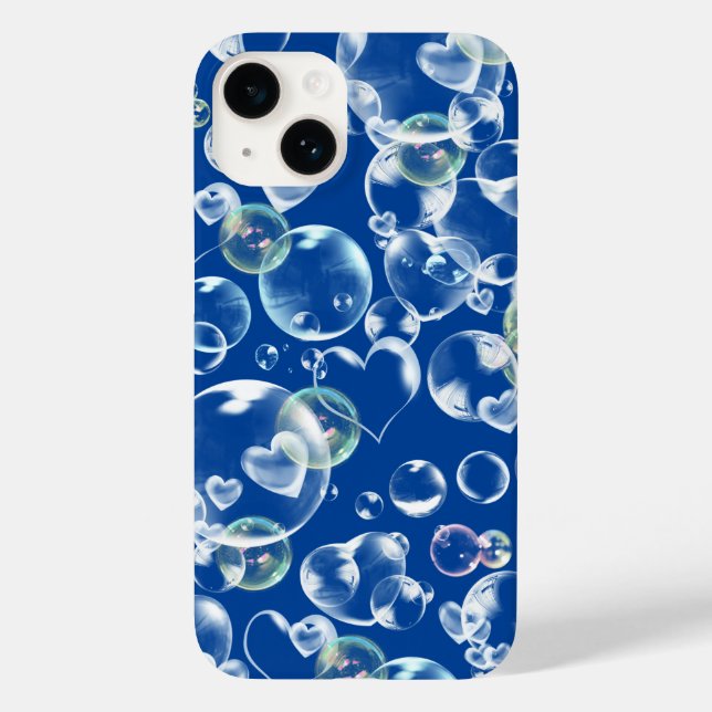 Coques Case-Mate iPhone Bulles de savon des coeurs (Verso)