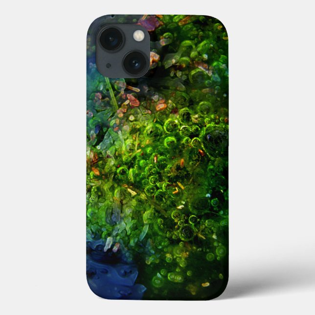 Coques Case-Mate iPhone Bulles vertes Abstraites (Verso)